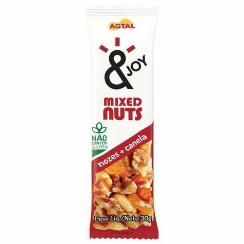 Barra de Cereal Mixed Nuts Sabor Nozes e Canela Agtal 30g
