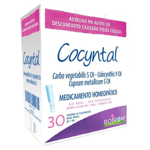 Cocyntal 333,3mg + 333,3mg + 333,3mg Solução de Uso Oral com 30 Flaconetes com 1ml