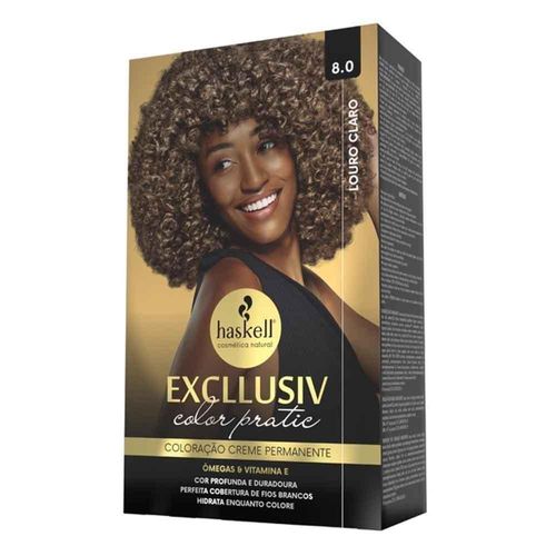 Coloração Creme 8.0 Louro Claro Excllusiv C Pratic com 1 Unidade