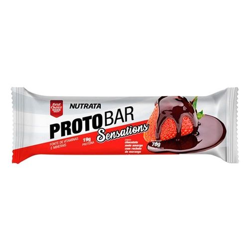 Barra de Proteína Protobar Sensations Sabor Morango 70g