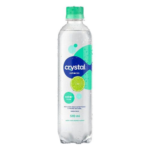 Líquido Garrafa Plástica Água Mineral Saborizada Sparkling Limão Crystal 510ml
