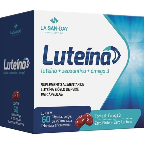 Suplemento Luteína + Zeaxantina + Ômega 3 La San-Day com 60 Cápsulas