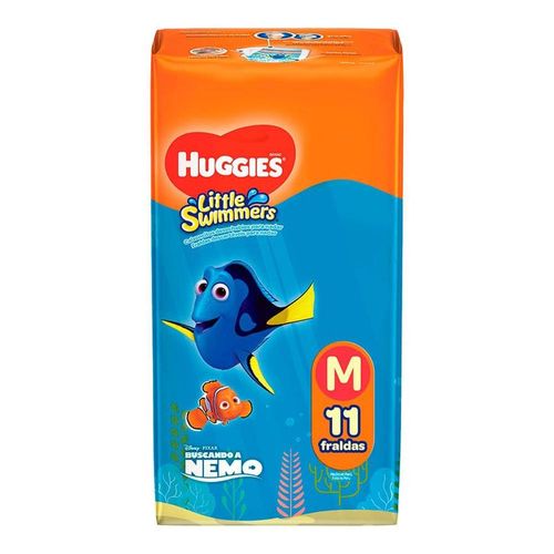 Fraldas Descartáveis para Piscina e Praia Huggies Little Swimmers Tamanho M com 11 Unidades