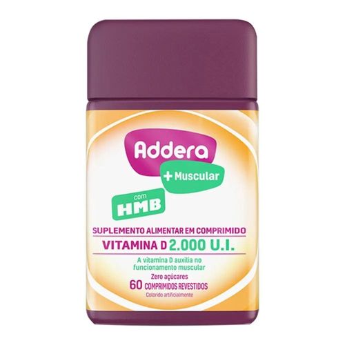 Addera +Muscular HMB 2000UI com 60 Comprimidos Revestidos