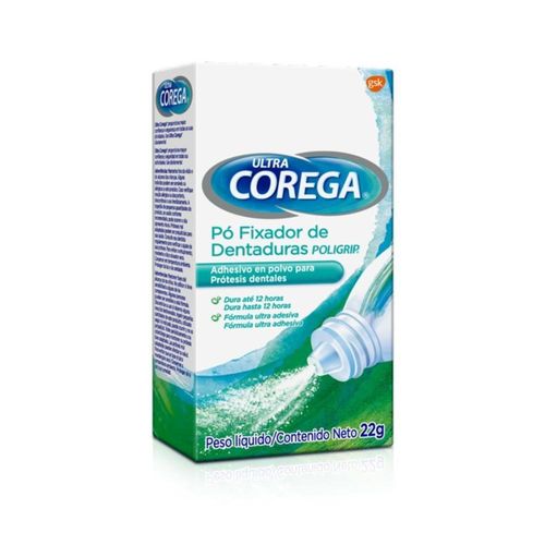 Pó Fixador de Dentaduras Corega Ultra 22g