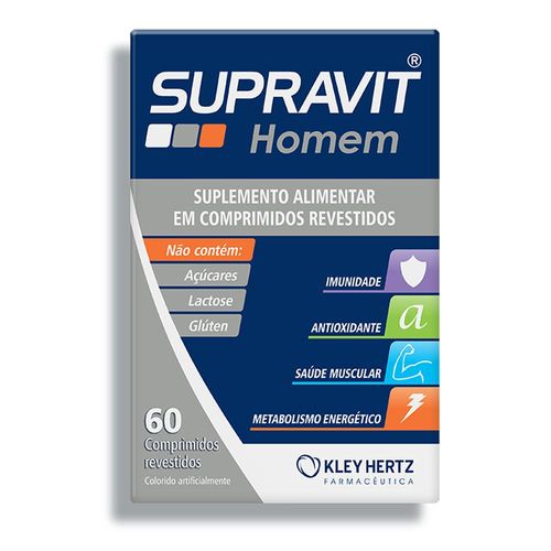 Supravit Homem Kley Hertz com 60 Comprimidos Revestidos