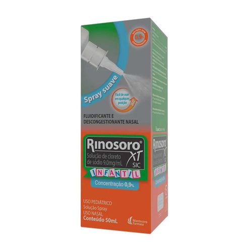 Rinosoro Xt Infantil Sic 0,9% Spray Nasal 50ml