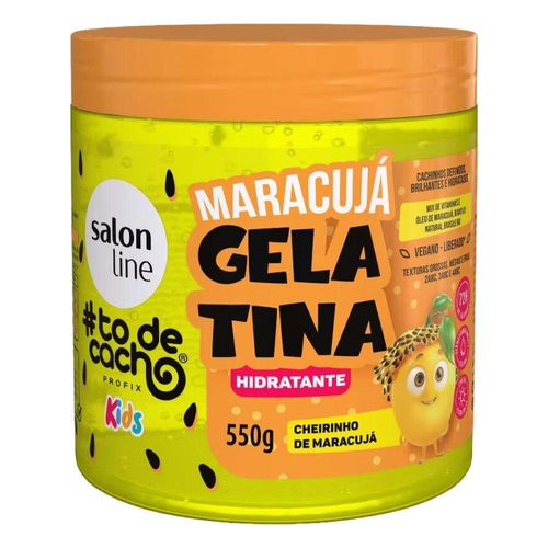 Gelatina Capilar Maracujá #todecacho Salon Line Kids Hidratante 550g