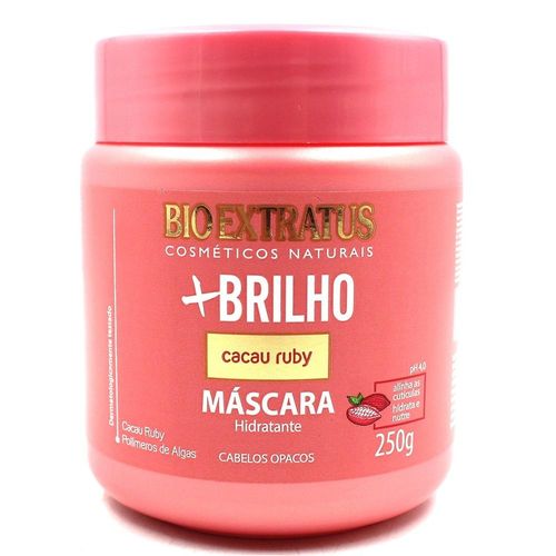 Máscara Hidratante Bio Extratus +Brilho Cacau Ruby 250g