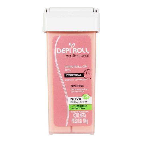 Depi Roll Profissional Rollon Refil Cera Corporal Ros 100g
