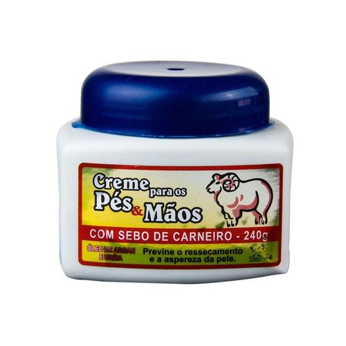 Creme para os Pés & Mãos com Sebo de Carneiro San Jully 240g