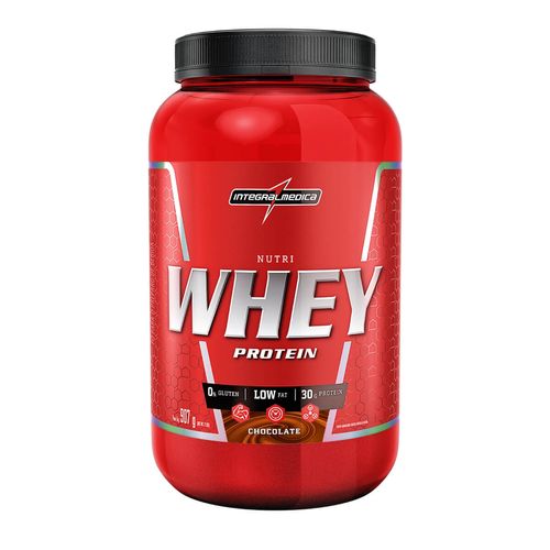 Suplemento Alimentar Nutri Whey Sabor Chocolate Integralmédica 907g
