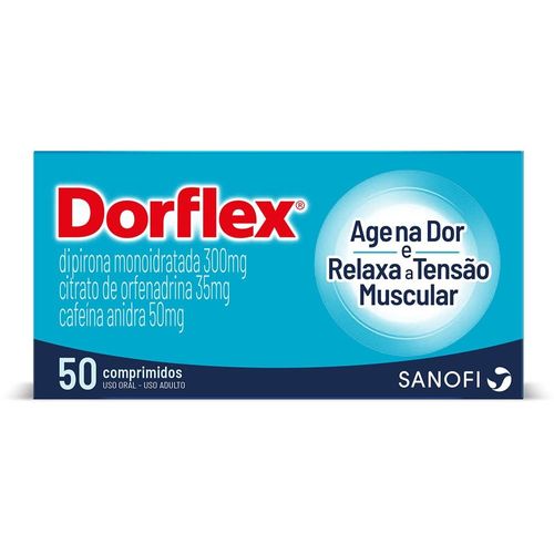 Dorflex 300mg + 35mg + 50mg com 50 Comprimidos