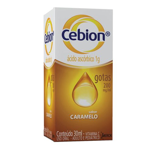 Cebion Vitamina C 200mg/ml Solução Oral Sabor Caramelo 30ml