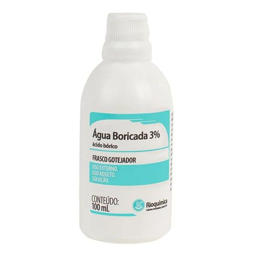 Água Boricada 3% Solução de Uso Dermatológico Frasco 100ml