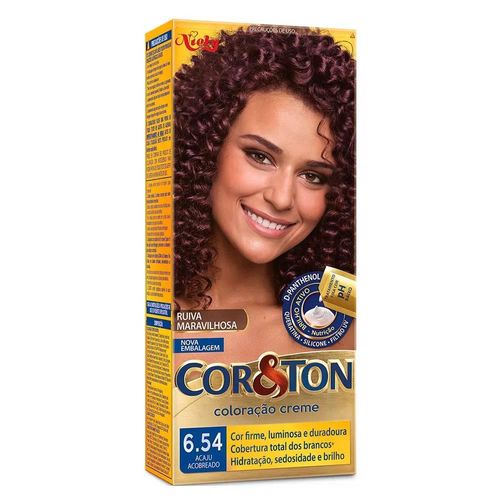 Tintura Cor&Ton N° 6.54 Acaju Acobreado com 1 Unidade