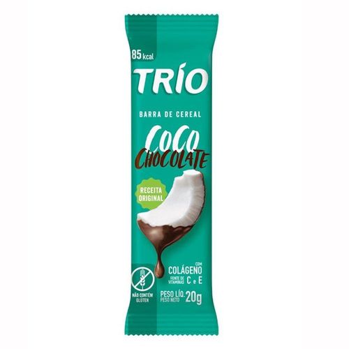 Barra de Cereal Trio Original Coco e Chocolate 20g