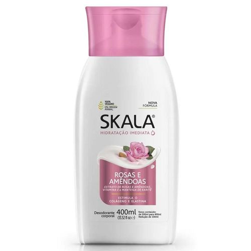 Loção Hidratante Corporal Skala Rosas e Amêndoas 400ml