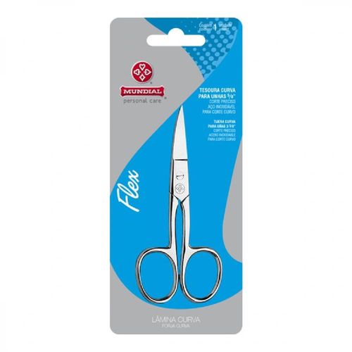 Tesoura para Unhas Mundial Flex Curva Bc-323 com 1 Unidade
