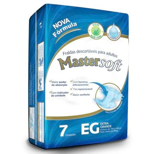 Fralda Geriátrica EG Mastersoft com 7 Unidades