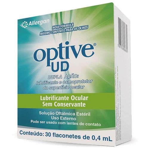 Optive Ud Lubrificante Ocular com 30 Flaconetes com 0,4ml