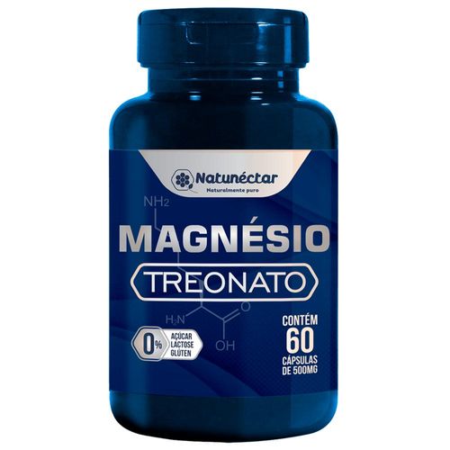 Magnésio Treonato Natunéctar com 60 Cápsulas