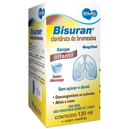Bisuran 0,8mg/ml com Copo Medidor Xarope de Uso Pediátrico 120ml