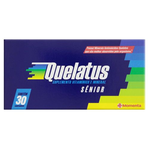 Suplemento Vitamínico E Mineral Quelatus Sênior com 30 Comprimidos