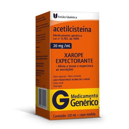 Acetilcisteína 20mg/ml Xarope 120ml