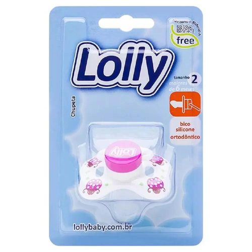 Chupeta de Silicone Lolly Zoo Borboleta Ortodôntico com 1 Unidade