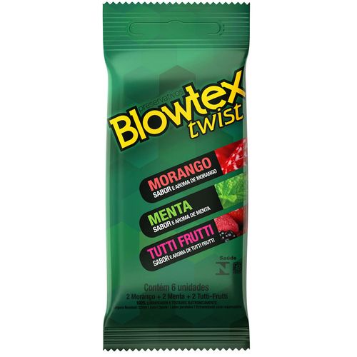 Preservativo Blowtex Twist com 6 Unidades