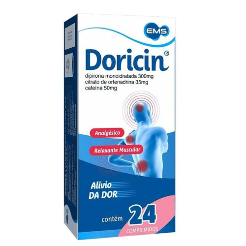 Doricin 35mg + 300mg + 50mg com 24 Comprimidos