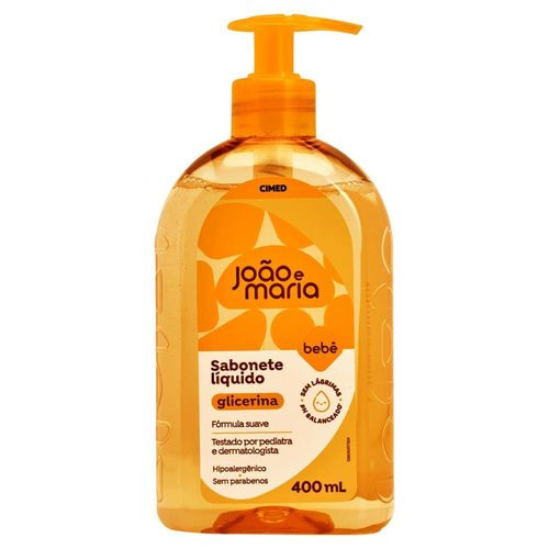 Sabonete Líquido Baby Glicerina João e Maria 400ml