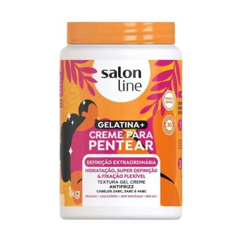 Creme para Pentear Salon Line Gelatina + Definição Extraordinária 1Kg