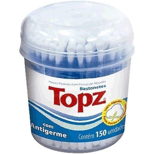 Hastes Flexíveis Bastonetes Topz com 150 Unidades