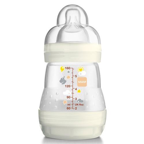 Mamadeira First Bottle Anti Cólica Bege MAM 160ml
