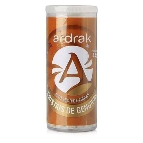 Cristais de Gengibre Ardrak Fonte de Fibras Sabor Canela Doce 15g