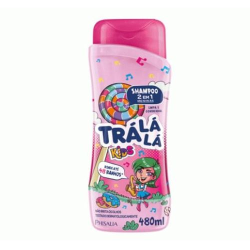 Shampoo e Condicionador 2 em 1 para Meninas Trá Lá Lá Kids 480ml
