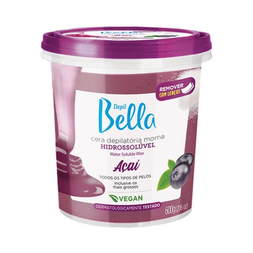 Cera Hidrossolúvel Depil Bella Açaí 600g