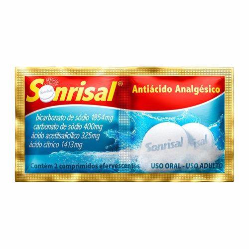 Sonrisal 1854mg + 400mg + 325mg + 1413mg Sabor Tradicional com 30 Envelopes com 2 Comprimidos Efervescentes