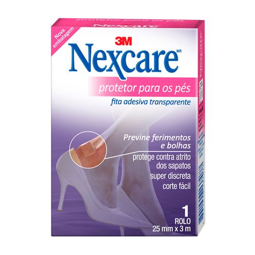Fita Protetora para os Pés Nexcare 25mm x 3m com 1 Unidade