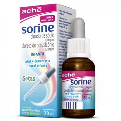 Sorine 9mg/ml com Conta-Gotas Solução de Uso Nasal 30ml