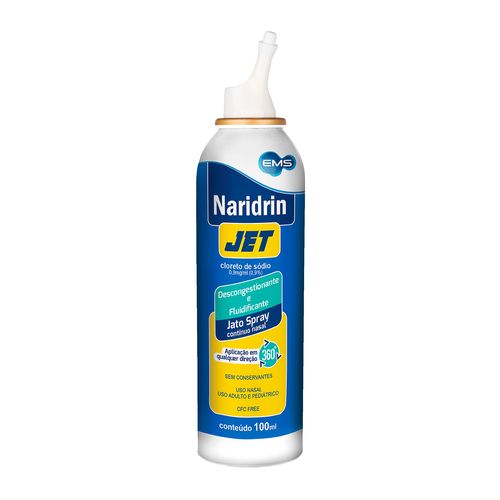 Naridrin Jet 9mg/ml Solução Nasal Frasco 100ml