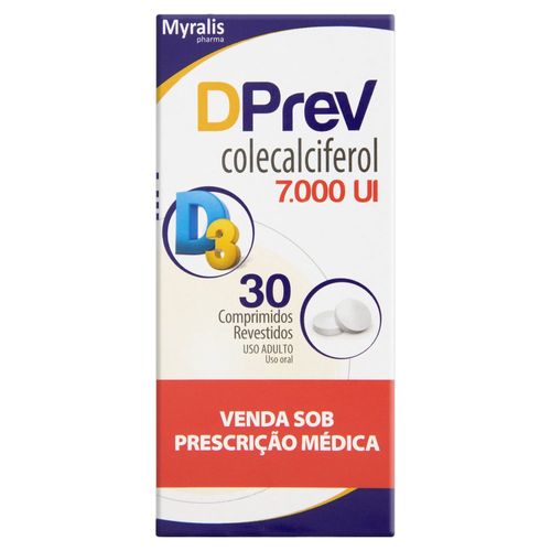 Dprev 7.000UI com 30 Comprimidos Revestidos