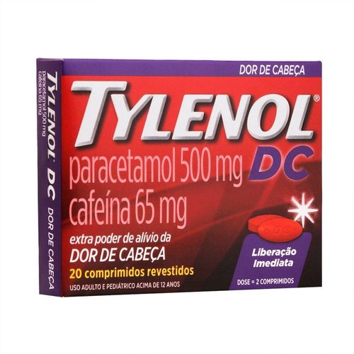 Tylenol Dc 500mg com 20 Comprimidos