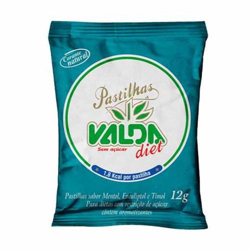 Pastilhas Mentol, Eucaliptol E Timol Zero Açúcar Valda 12g