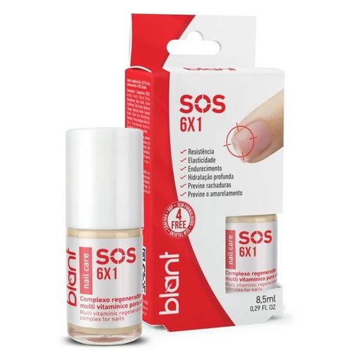 Esmalte Base Blant Nail Care Sos com 6 Ativos 8,5ml