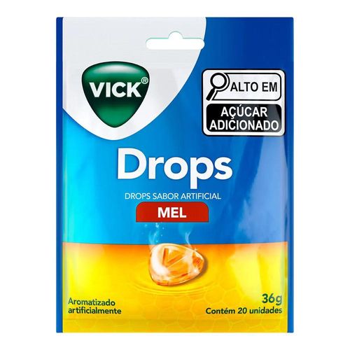 Pastilhas Vick Drops Mel com 20 Unidades