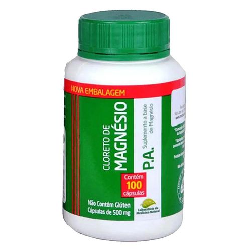 Cloreto de Magnésio P. A. Medinal 500mg com 100 Cápsulas