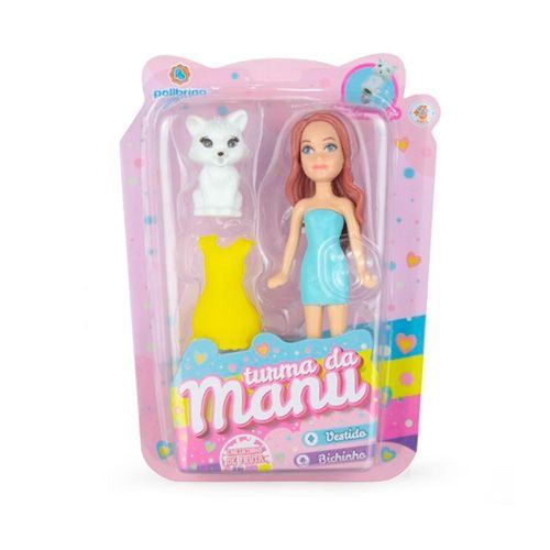 Boneca Turma da Manu Polibrinq Sortida com 1 Unidade